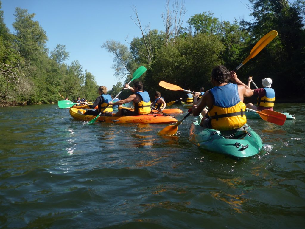 Groupe canoë en Ariège