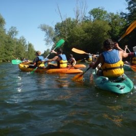 Groupe canoë en Ariège