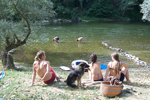 Pique nique au bord de l'Ariège