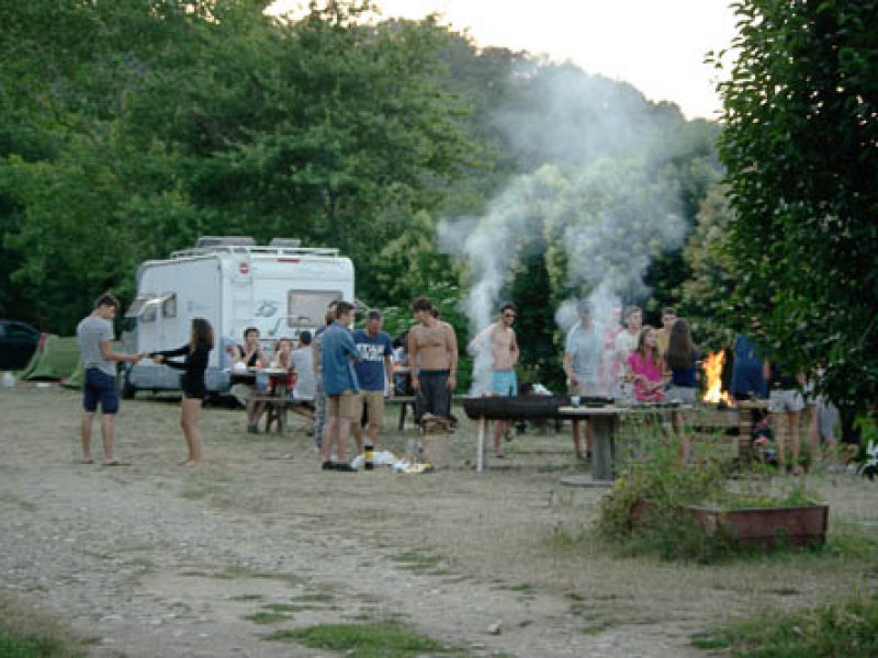 barbecue au camping