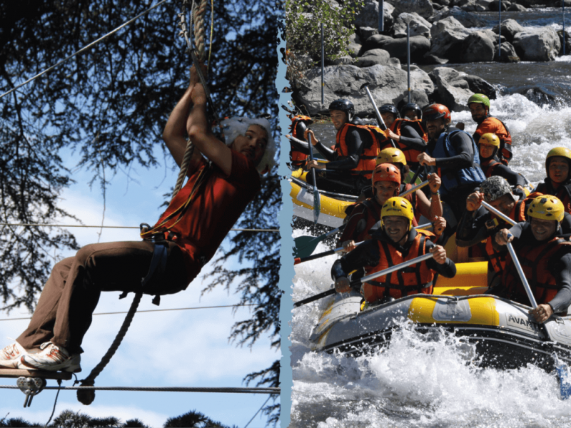 Formule accrobranche et rafting